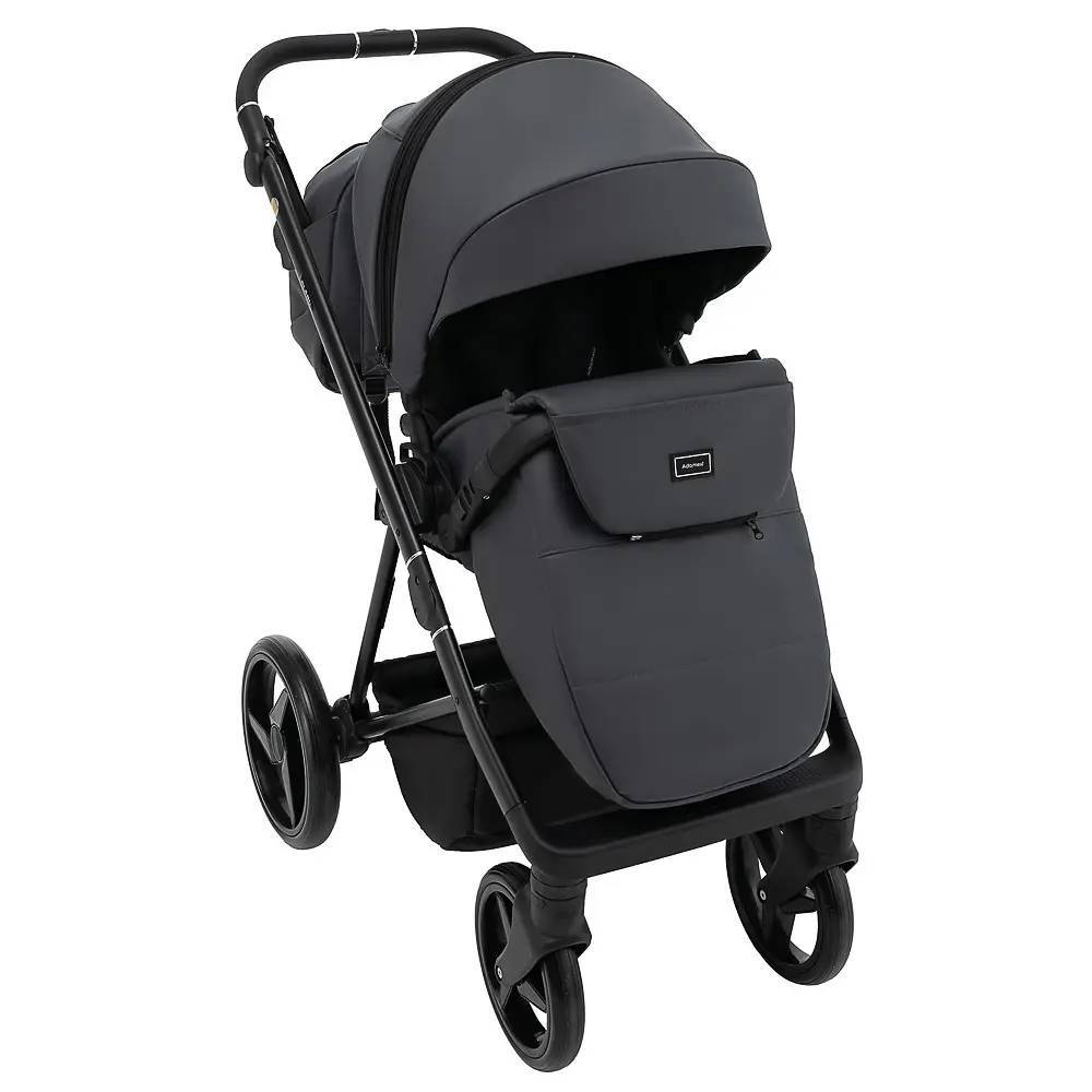 Коляска 2 в 1 Blanc Eco Adamex, графіт захист