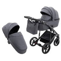 Коляска 2 в 1 Mobi Thermo Eco Adamex, графит две