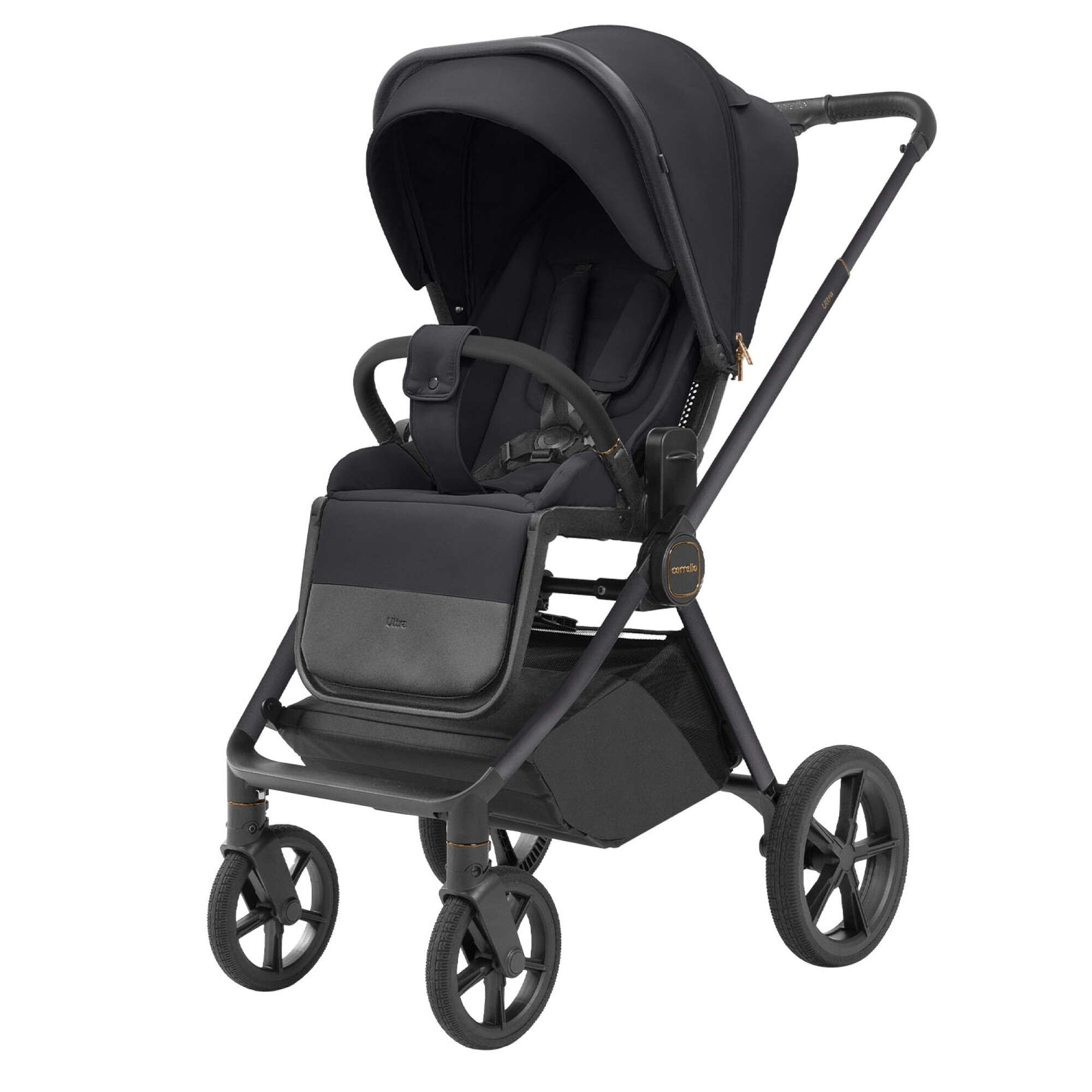 Коляска 2 в 1 Ultra Carrello, чорна прогулянка