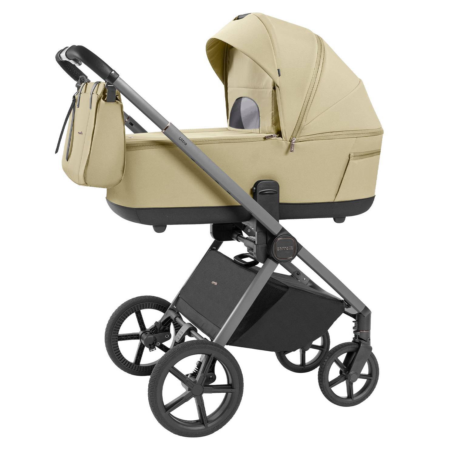 Коляска 2 в 1 Ultra Carrello, світло-бежева люлька