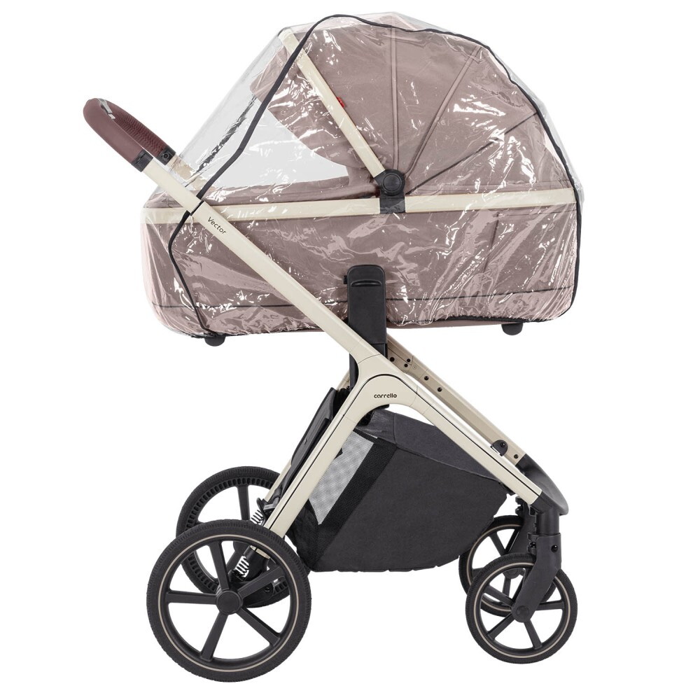 Коляска 2 в 1 Vector Carrello, темно-бежева дощ