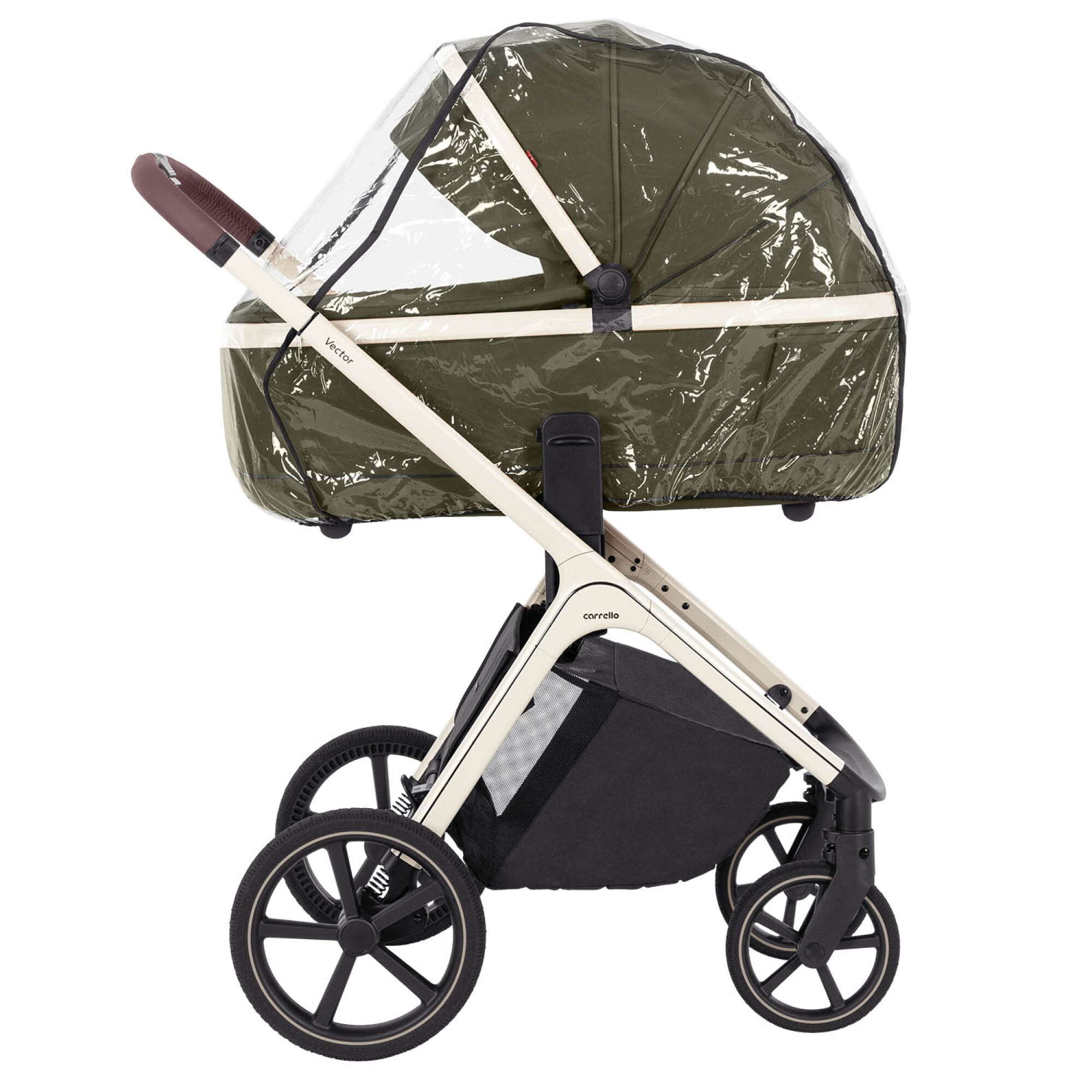 Коляска 2 в 1 Vector Carrello, зелена дощ