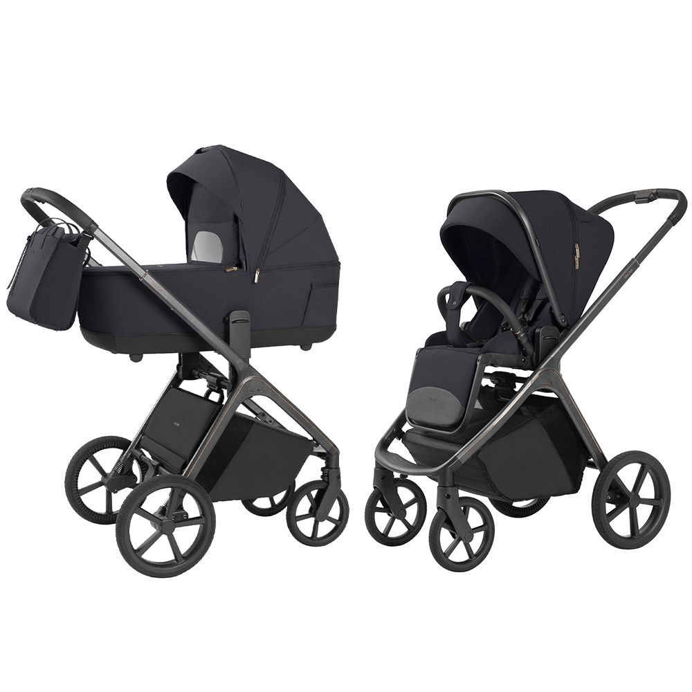 Коляска 2 в 1 Vector plus Carrello, чорна дві разом