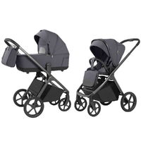 Коляска 2 в 1 Vector plus Carrello, сіра дві разом