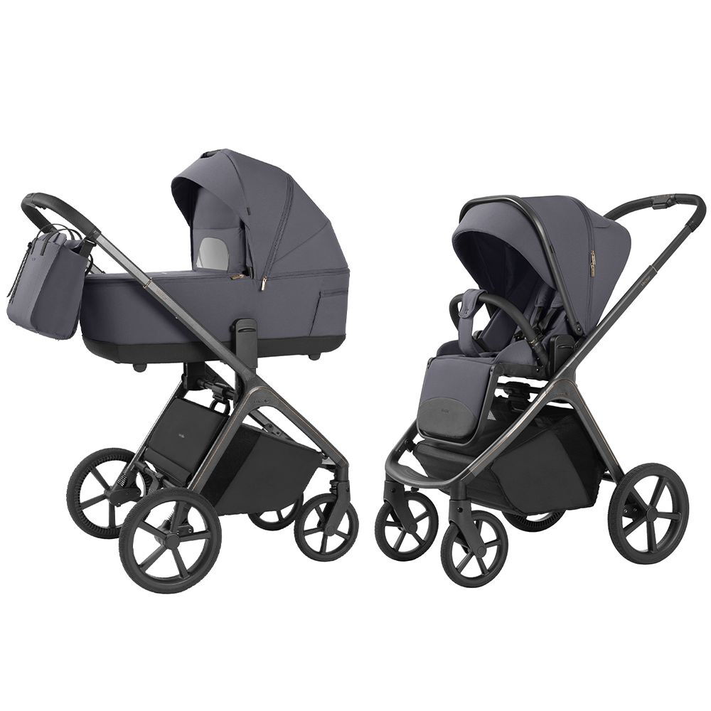Коляска 2 в 1 Vector plus Carrello, сіра дві разом