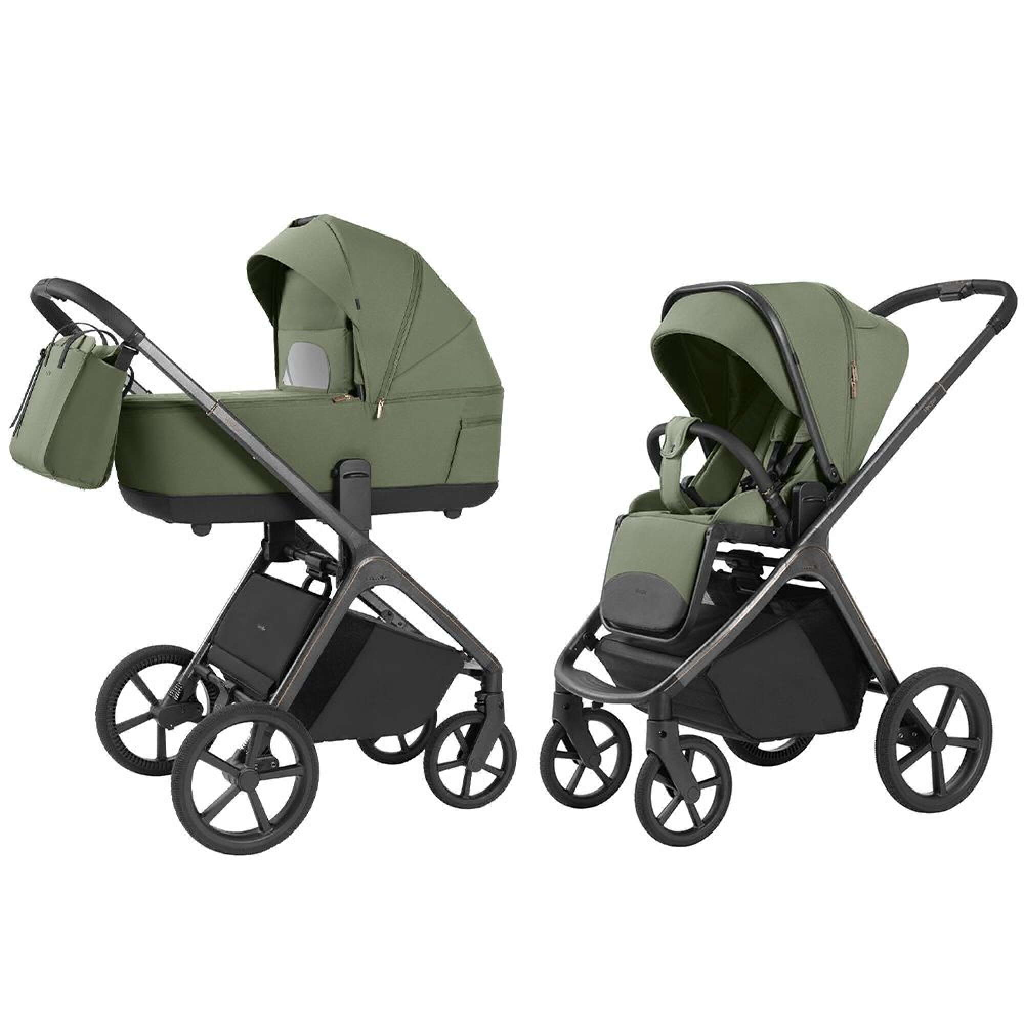 Коляска 2 в 1 Vector plus Carrello, зелена дві разом