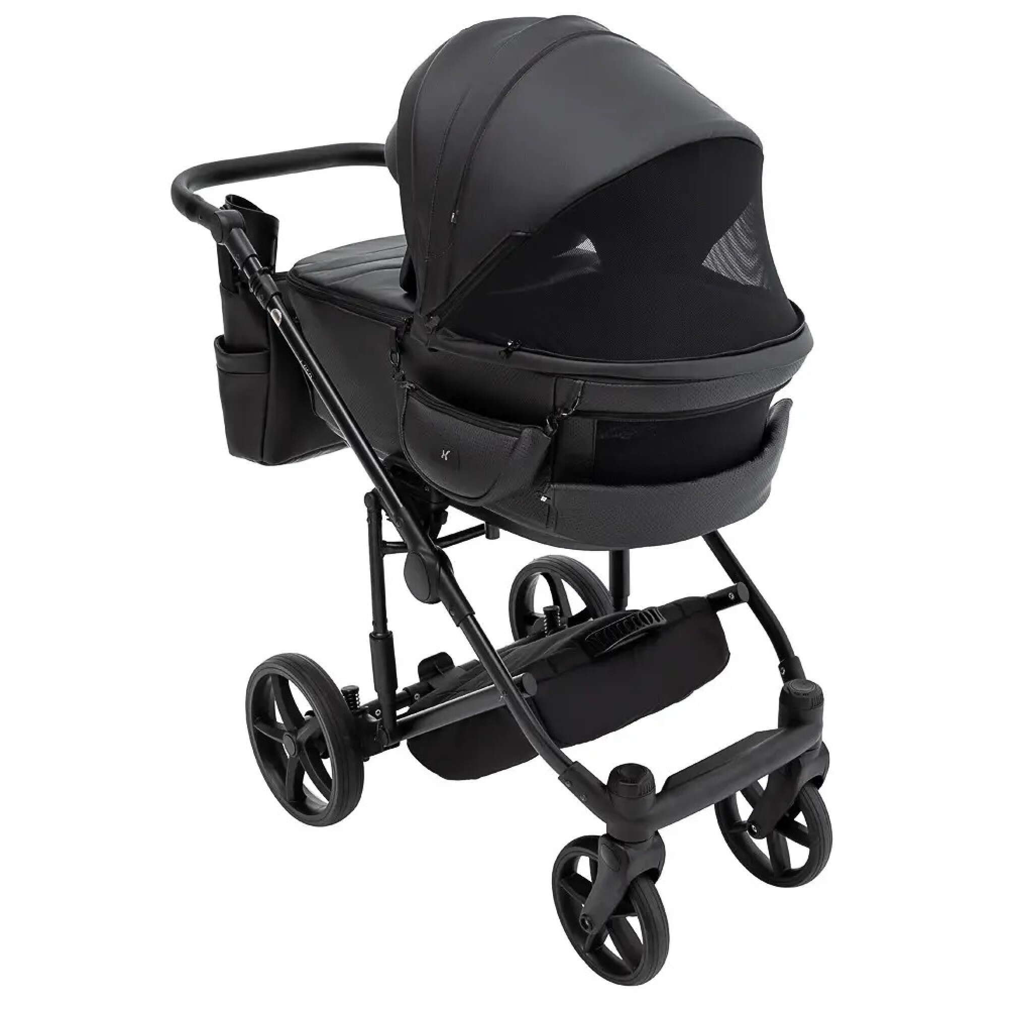 Коляска 2 в 1 Zico Eco Adamex, чорна перед