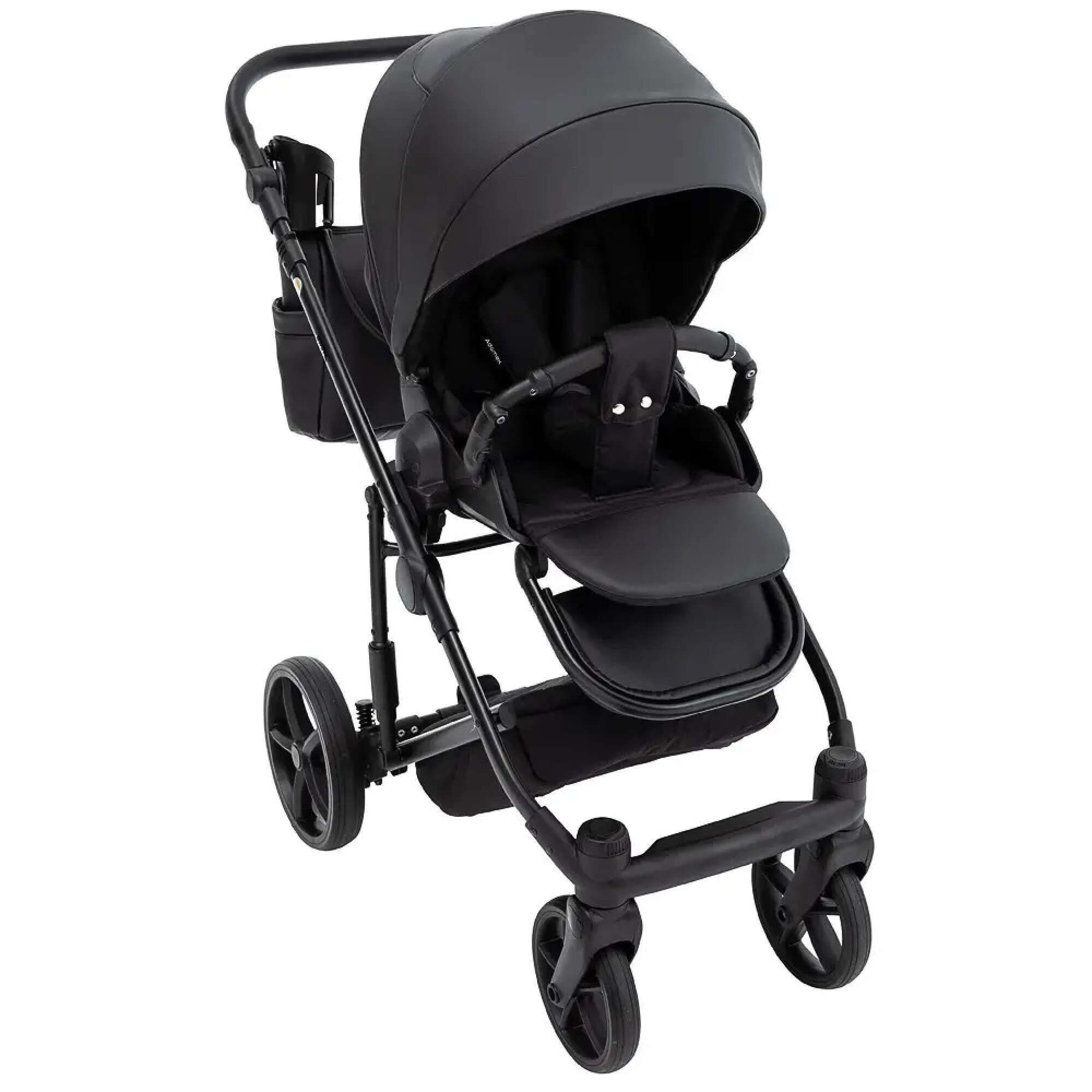 Коляска 2 в 1 Zico Eco Adamex, чорна прогулянка