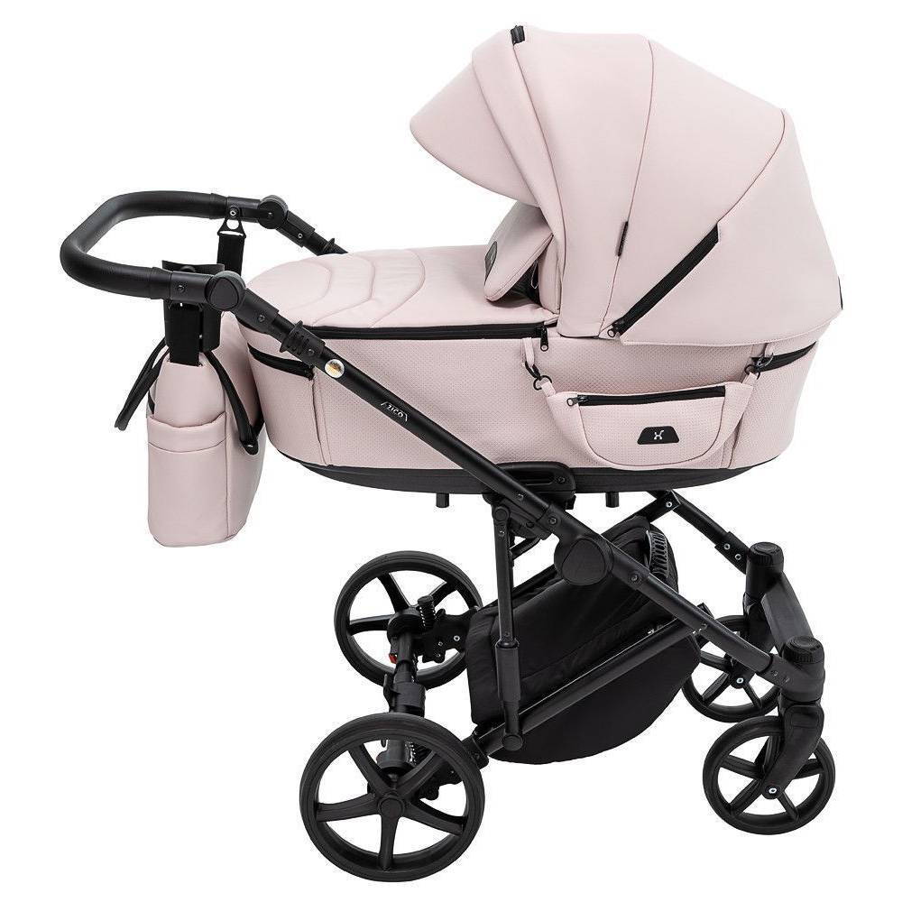 Коляска 2 в 1 Zico Eco Adamex, розовая бок