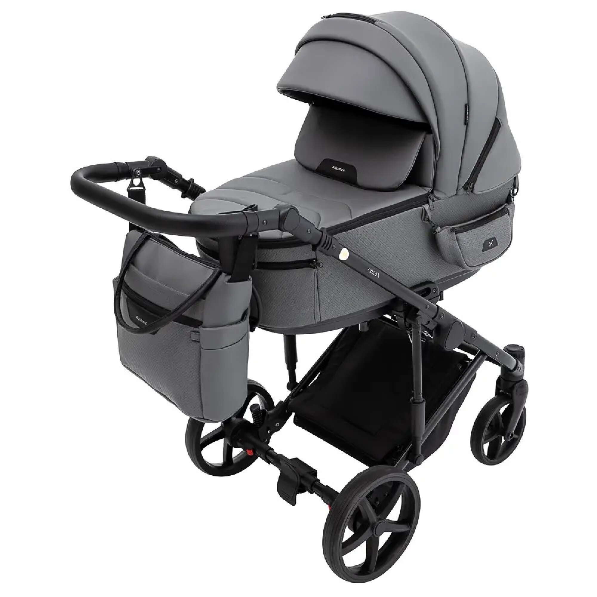 Коляска 2 в 1 Zico Eco Adamex, сіра