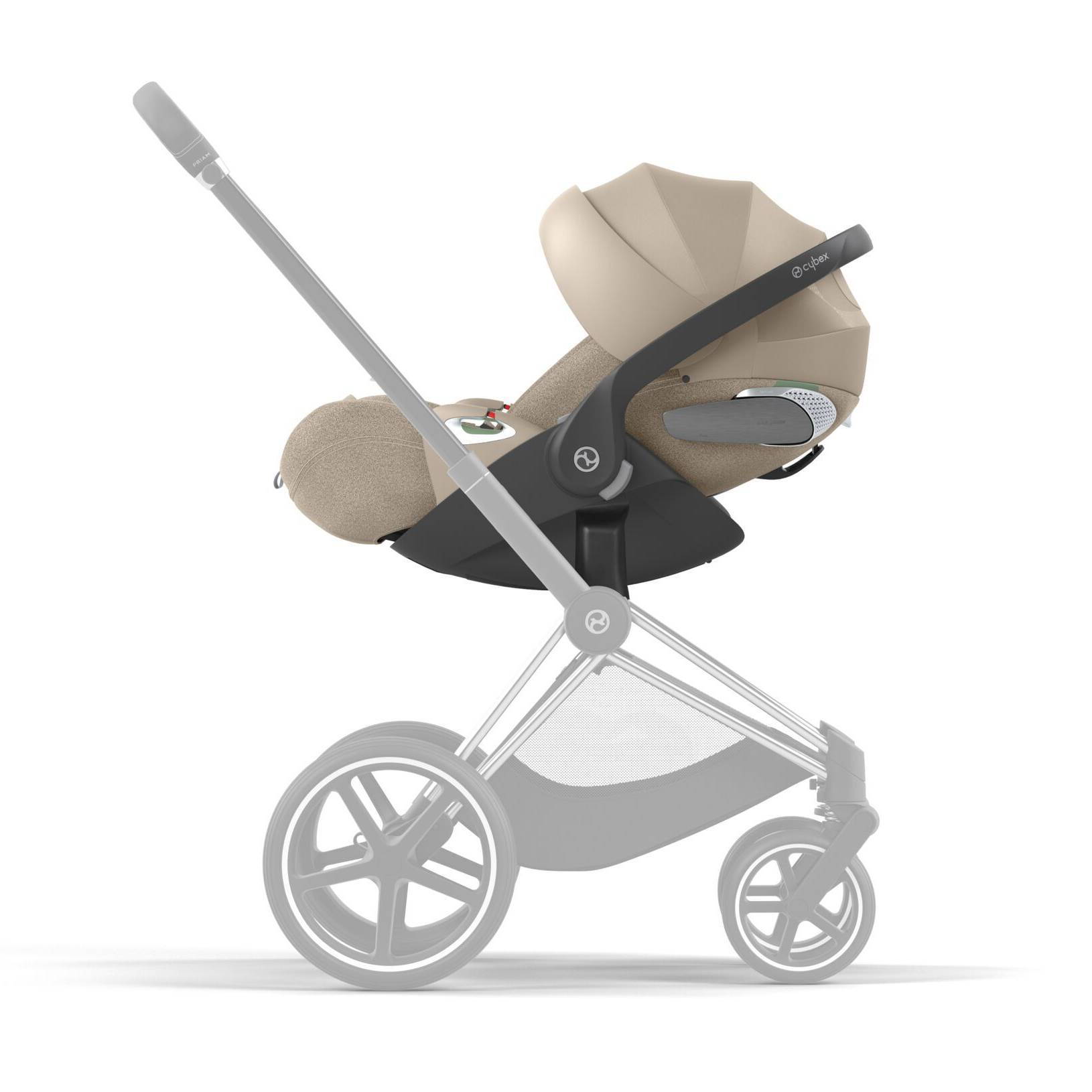Автокрісло Cybex Cloud T Plus i-Size група 0+(45-87 см), бежеве шасі