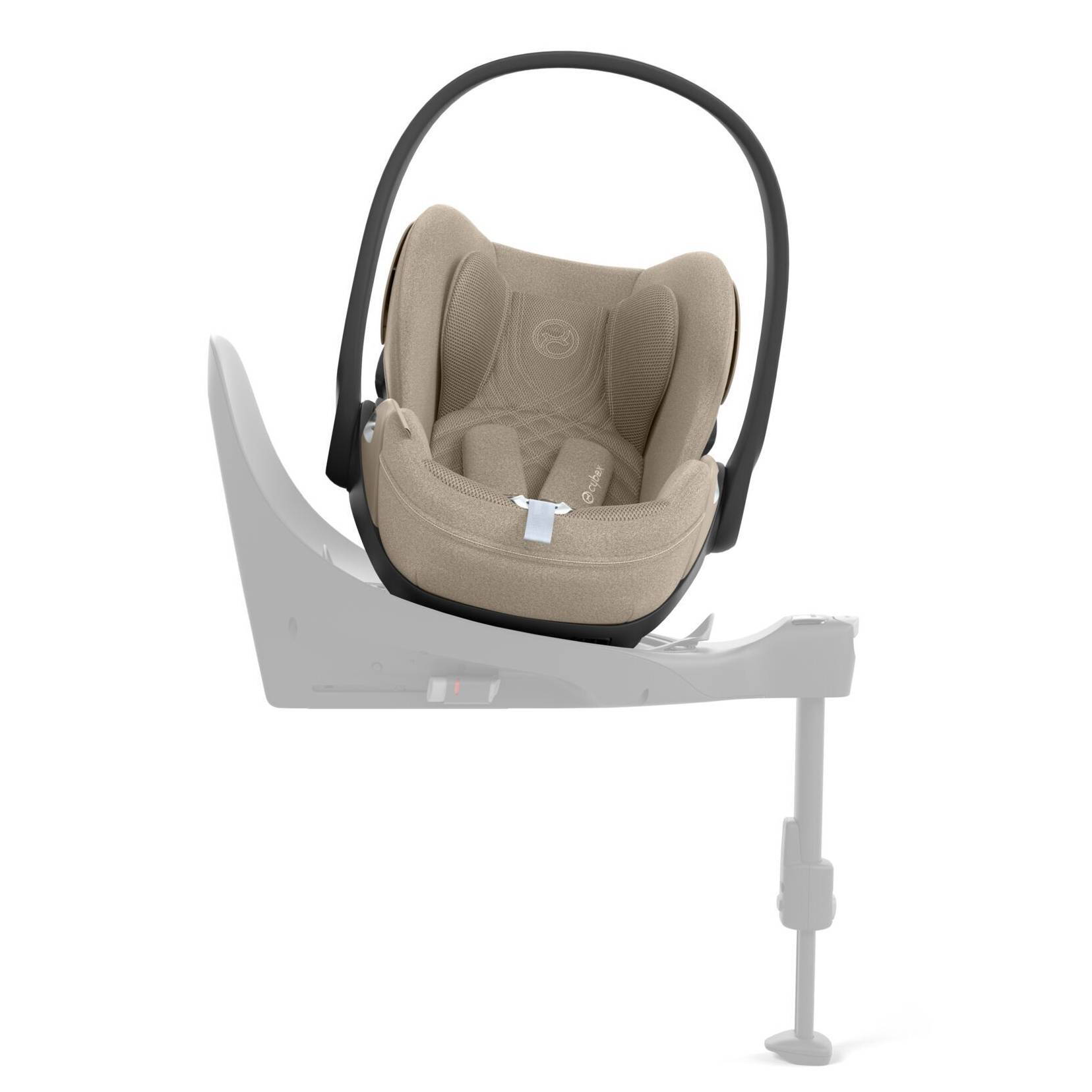 Автокрісло Cybex Cloud T Plus i-Size група 0+(45-87 см), бежеве стійка