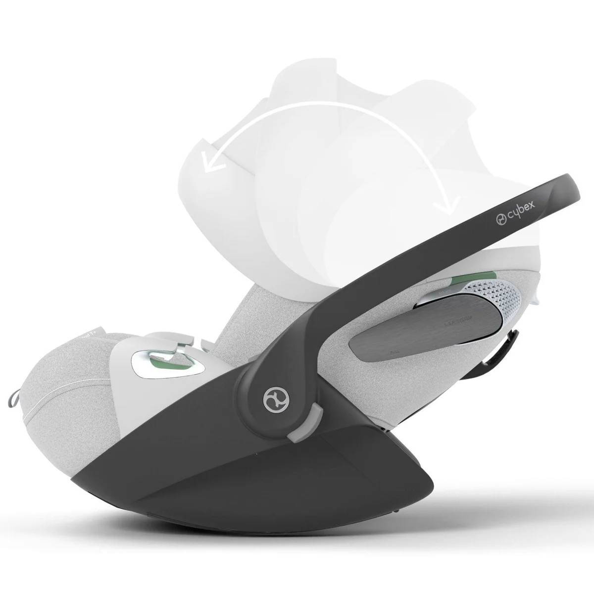 Автокрісло Cybex Cloud T Plus i-Size група 0+(45-87 см), біла капюшон