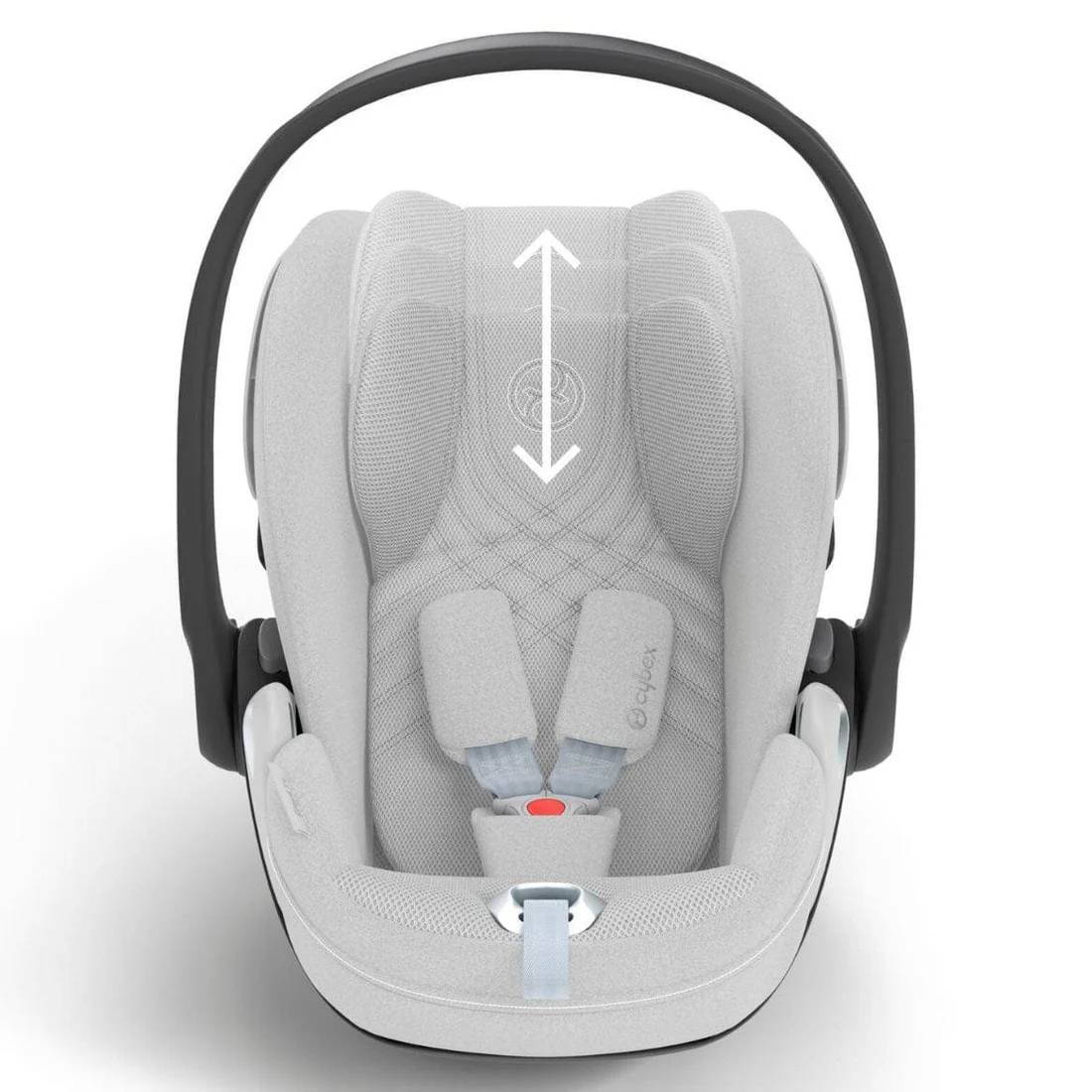 Автокрісло Cybex Cloud T Plus i-Size група 0+(45-87 см), біле регулювання