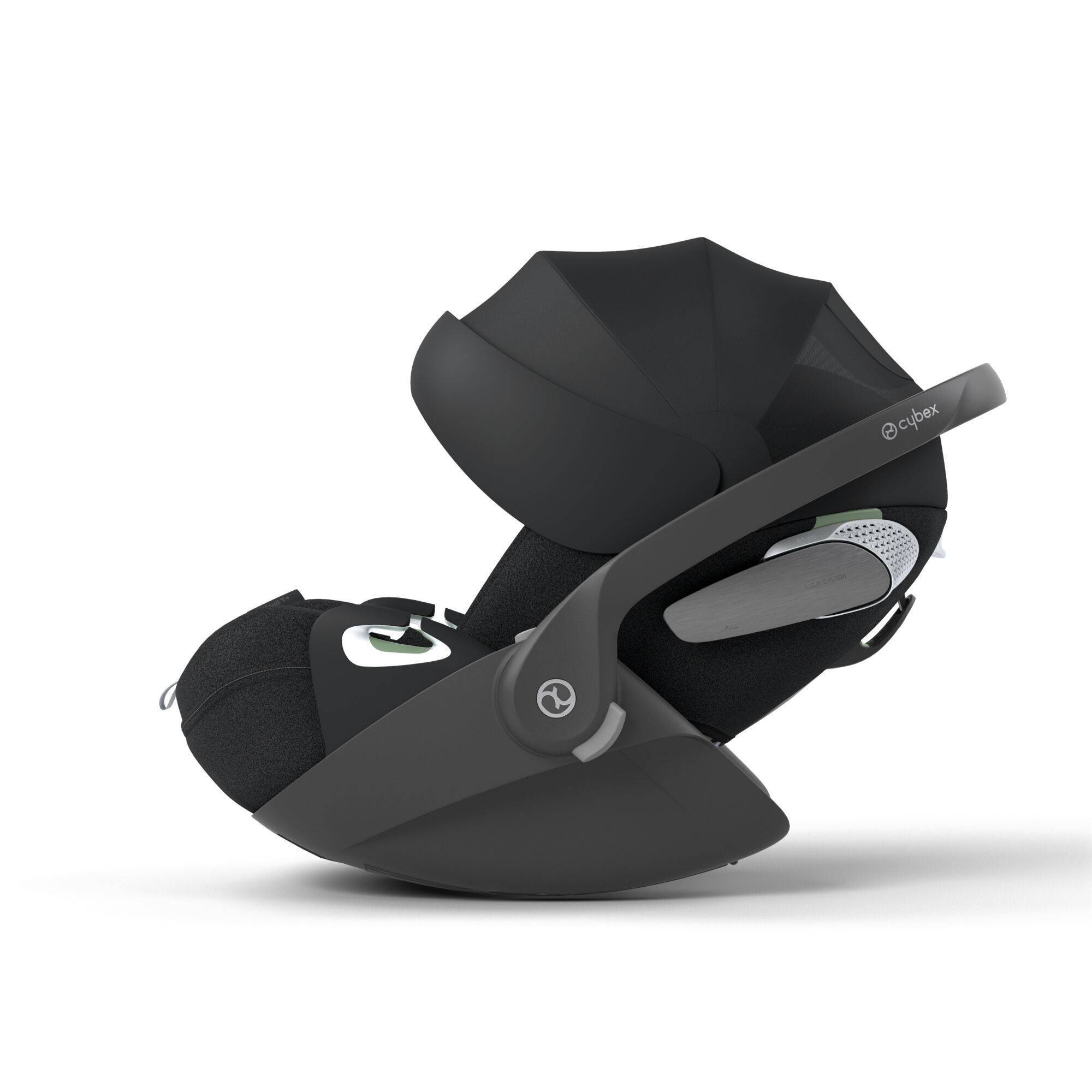 Автокрісло Cybex Cloud T Plus i-Size група 0+(45-87 см), чорне складене
