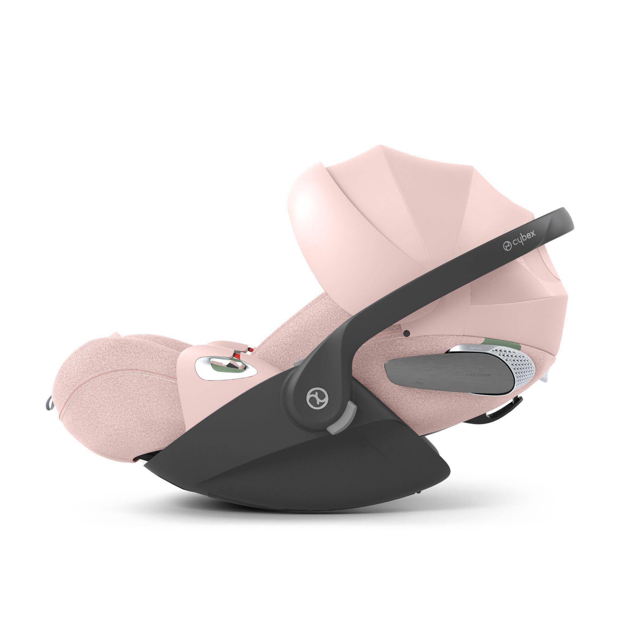 Автокрісло Cybex Cloud T Plus i-Size група 0+(45-87 см), рожеве бік