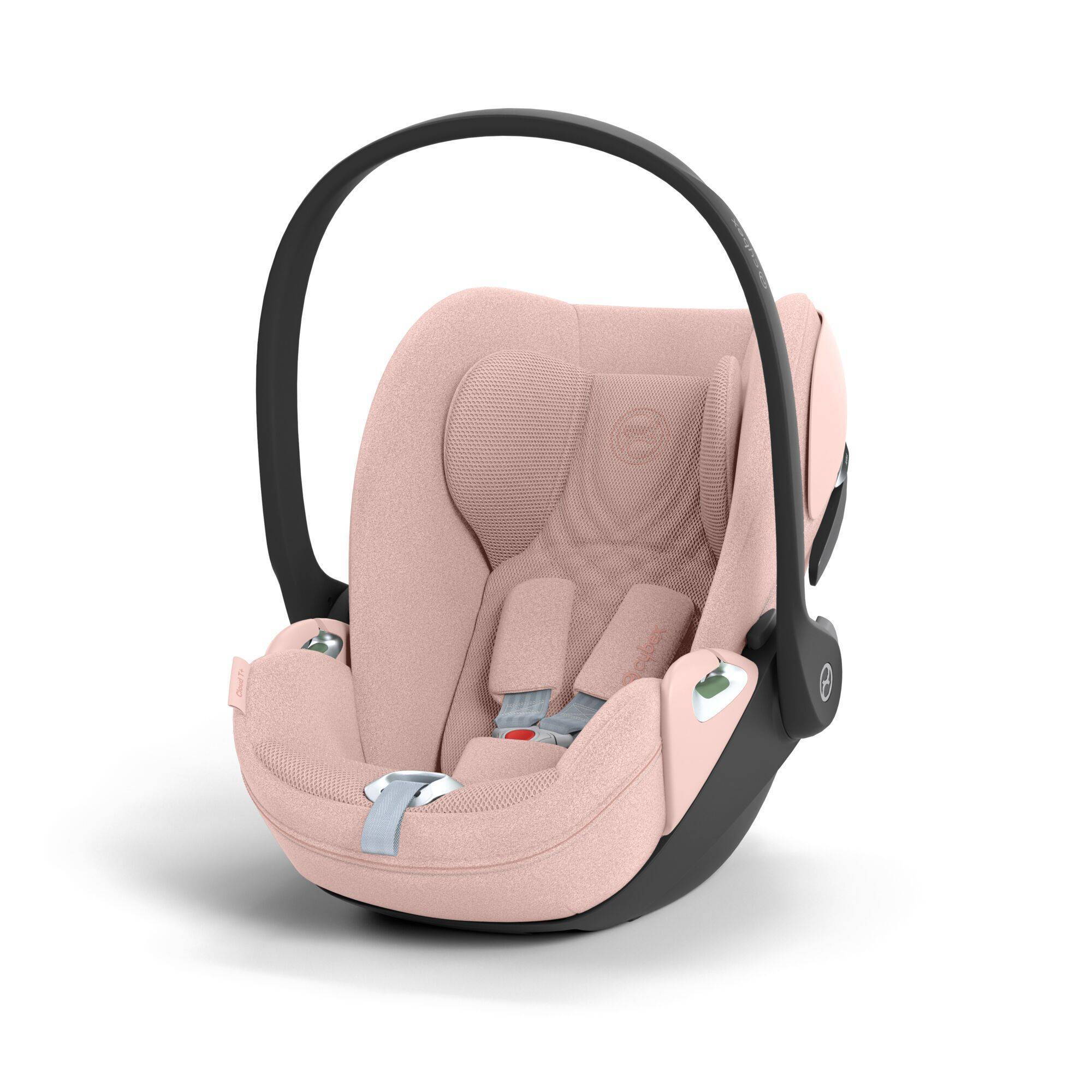 Автокрісло Cybex Cloud T Plus i-Size група 0+(45-87 см), рожеве перед