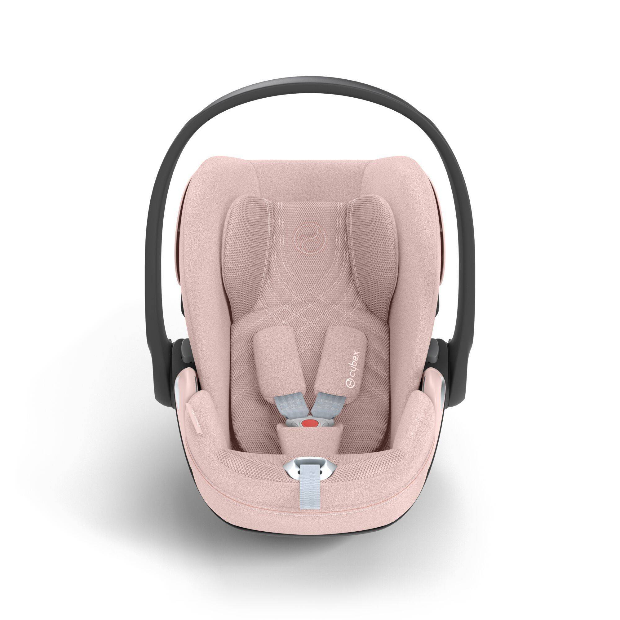 Автокрісло Cybex Cloud T Plus i-Size група 0+(45-87 см), рожеве ремені