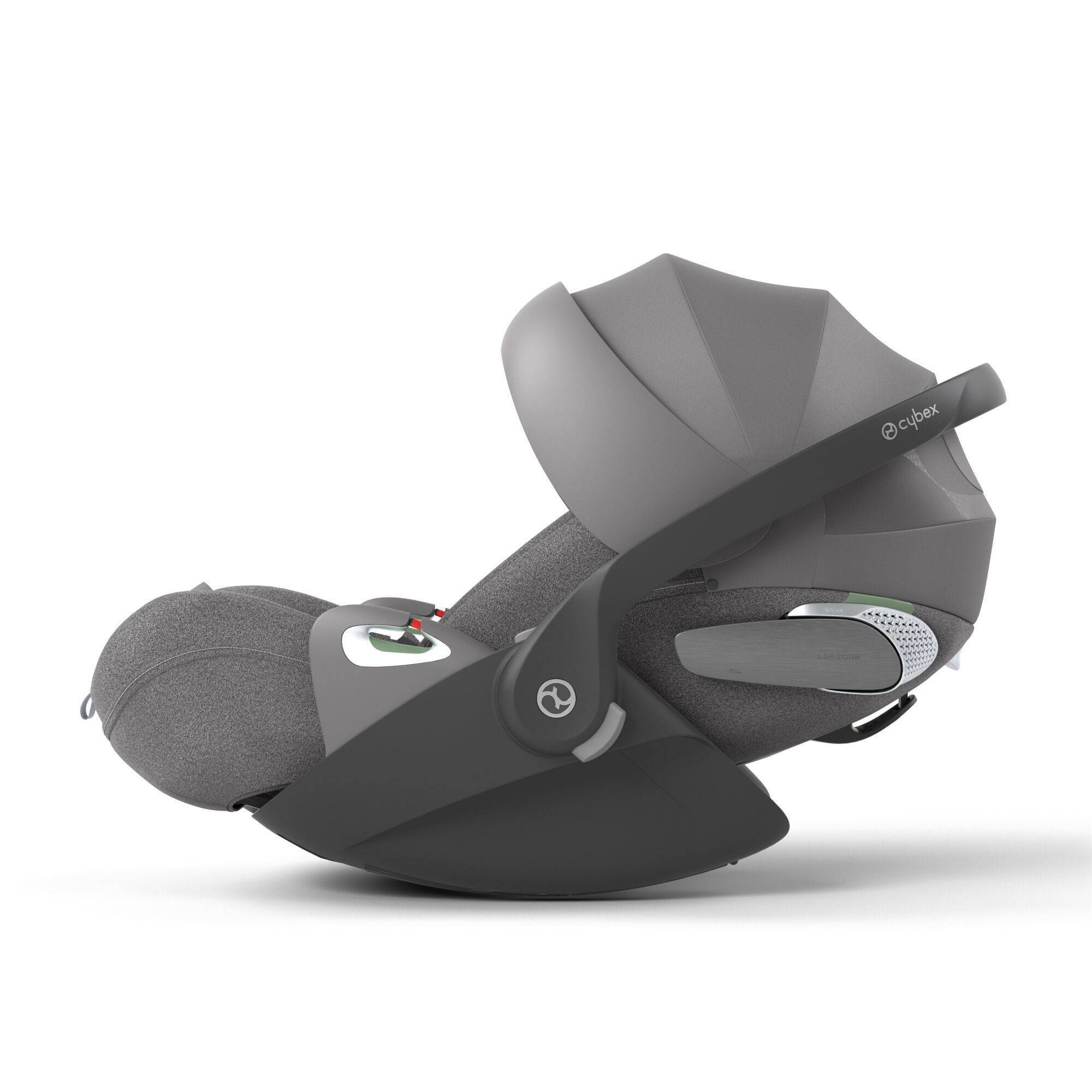 Автокрісло Cybex Cloud T Plus i-Size група 0+(45-87 см), сіре бік