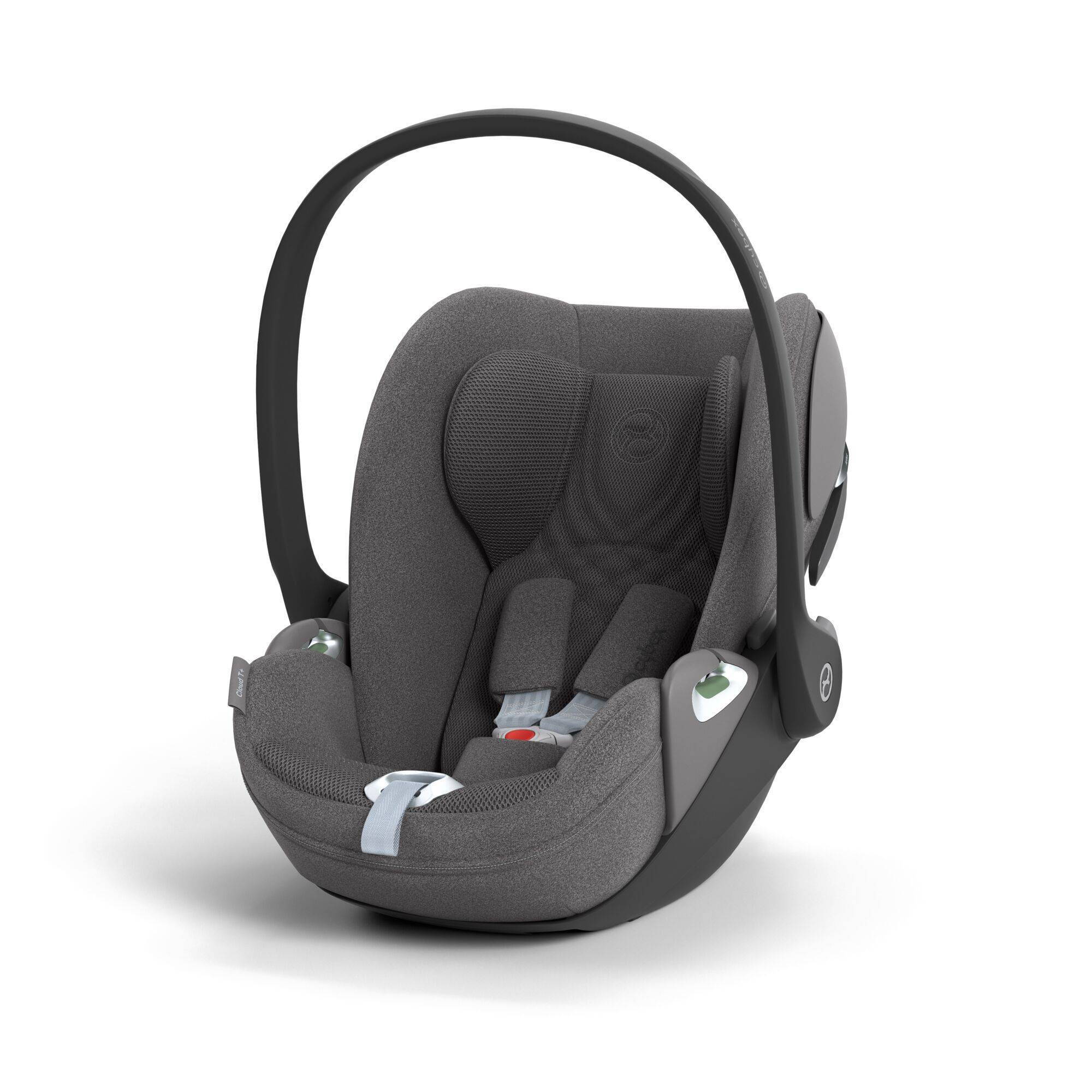 Автокрісло Cybex Cloud T Plus i-Size група 0+(45-87 см), сіре перед