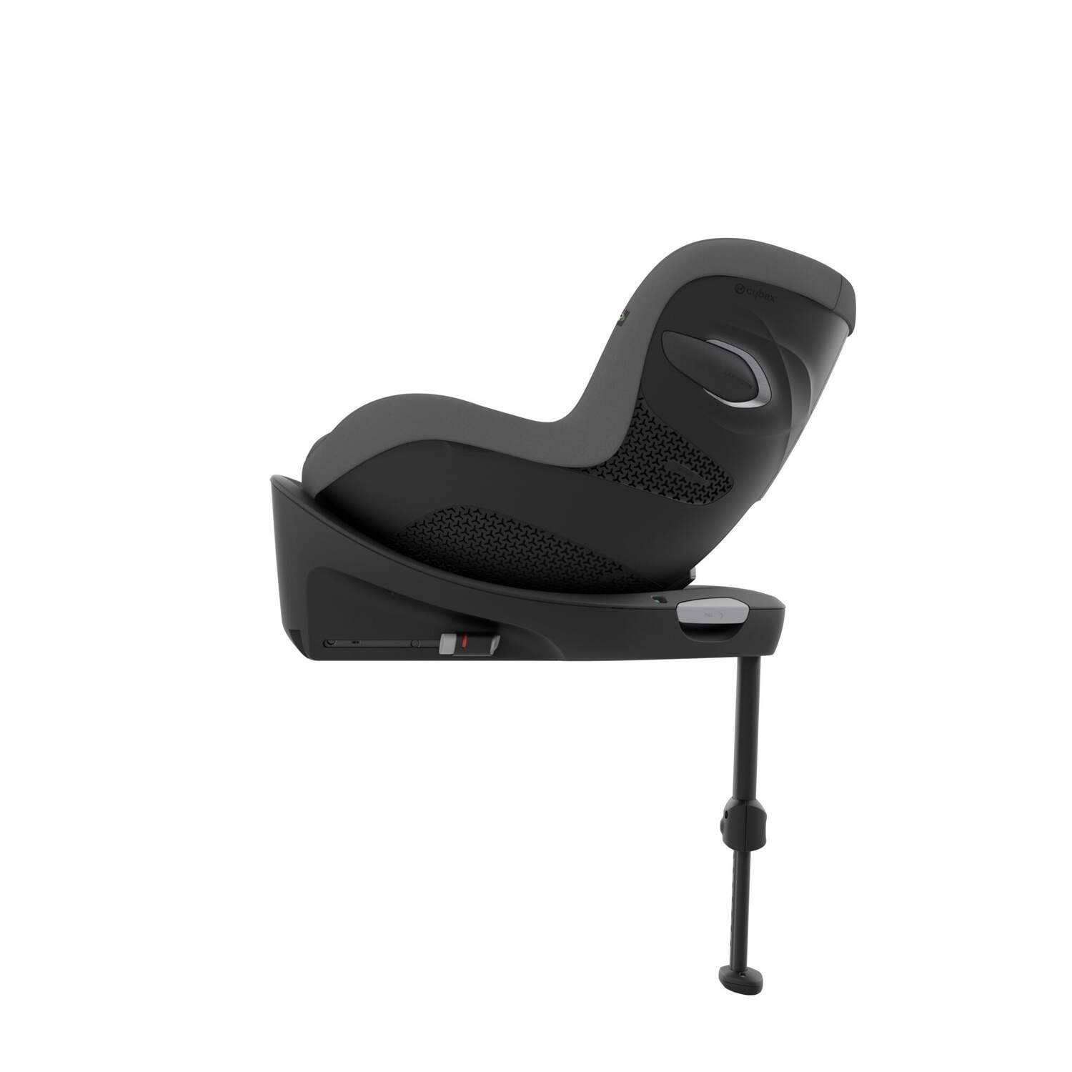 Автокрісло Cybex Sirona G Plus i-Size група 0+_1(61-105 см), сіре база бік|