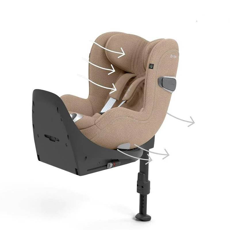 Автокрісло Cybex Sirona T Plus i-Size група 0+_1(45-105 см), беж вентиляція