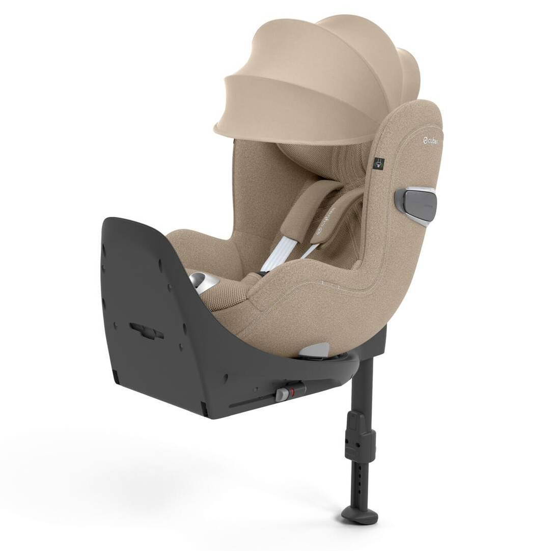 Автокрісло Cybex Sirona T Plus i-Size група 0+_1(45-105 см), бежеве козирьок