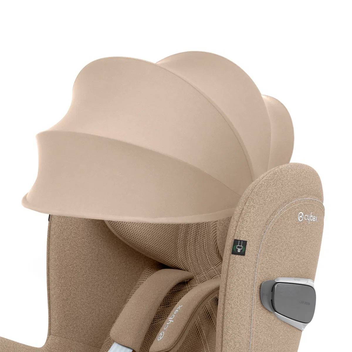 Автокрісло Cybex Sirona T Plus i-Size група 0+_1(45-105 см), бежеве козирьок