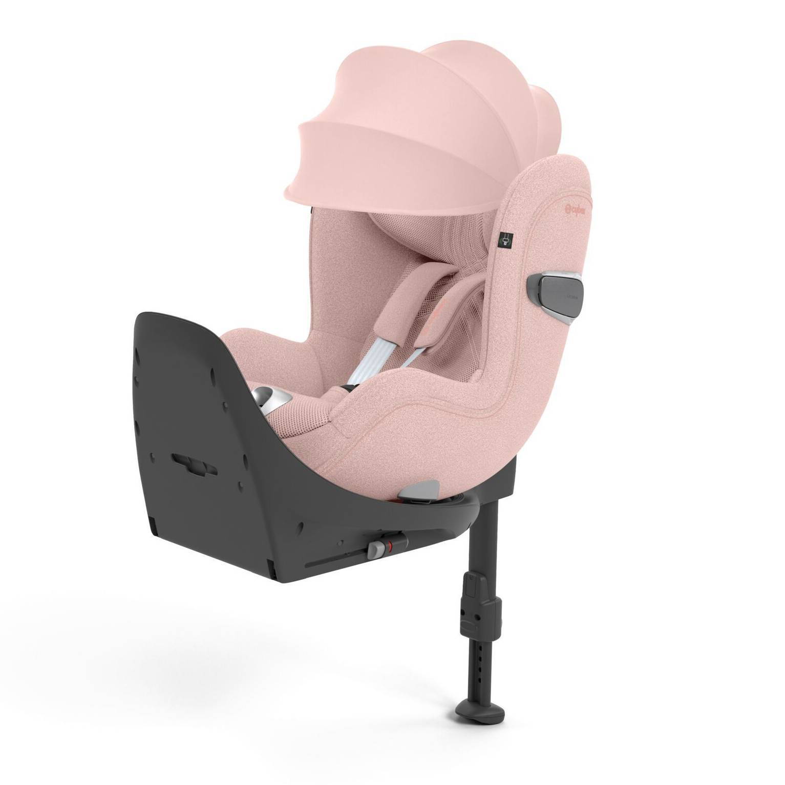 Автокрісло Cybex Sirona T Plus i-Size група 0+_1(45-105 см), рожеве козирьок