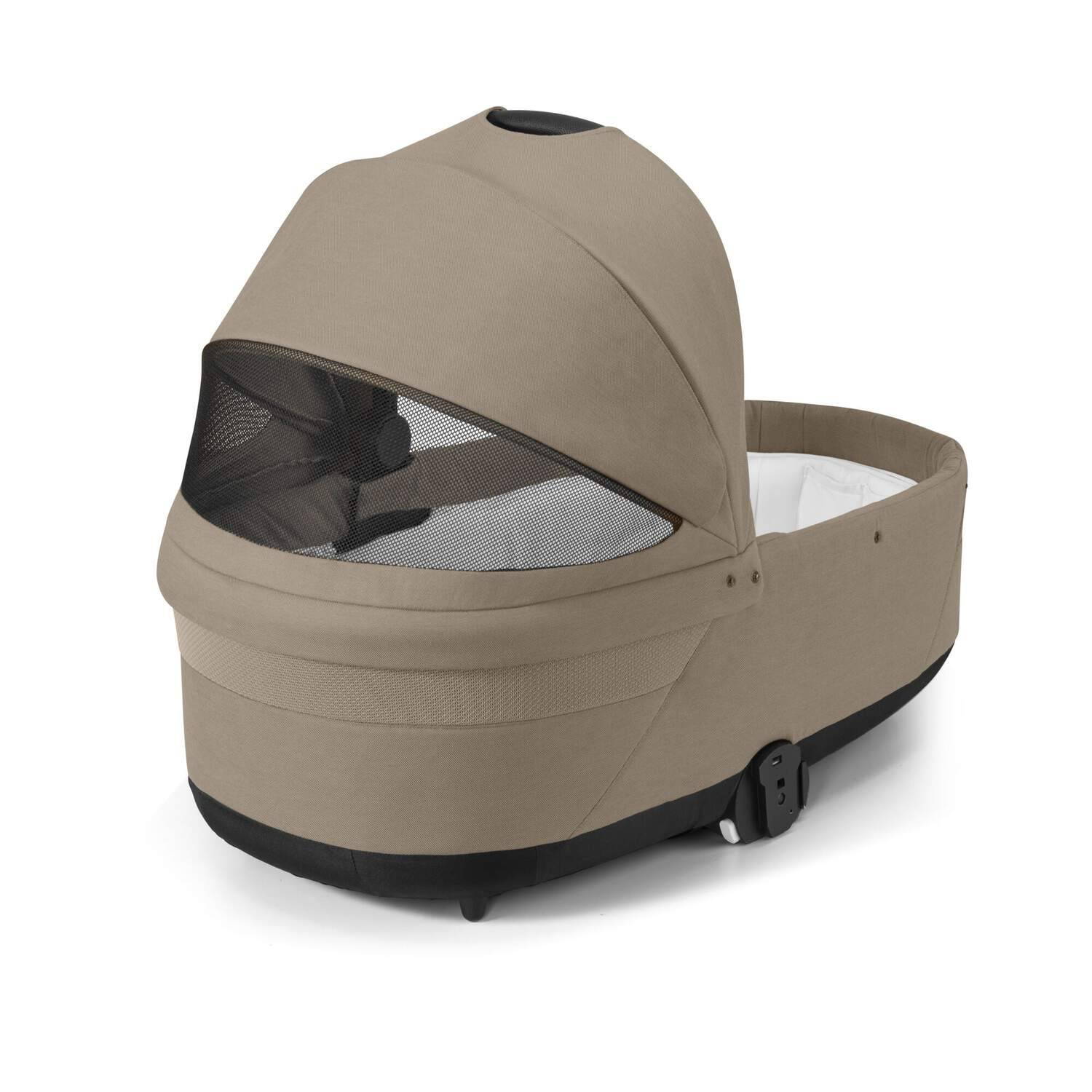 Коляска 2 в 1 Cybex Balios S Lux Beige, бежева люлька вікно