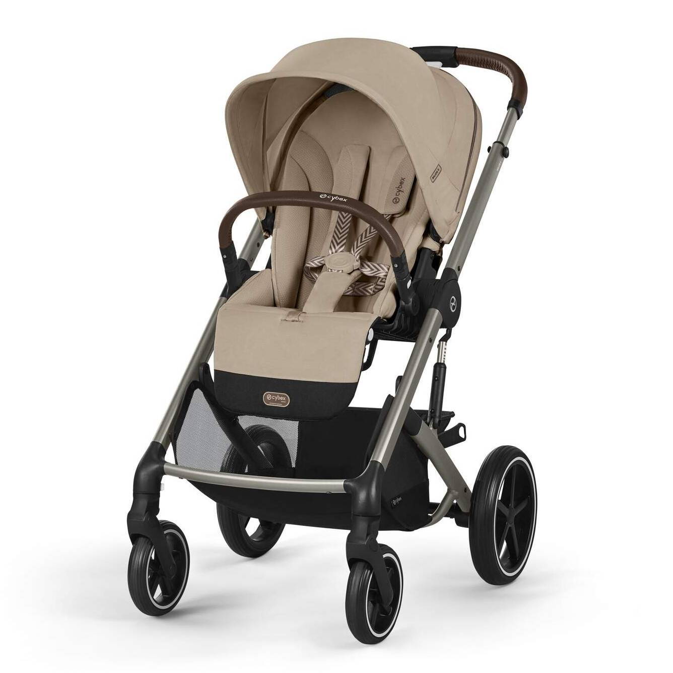 Коляска 2 в 1 Cybex Balios S Lux Beige, бежева прогулянка перед