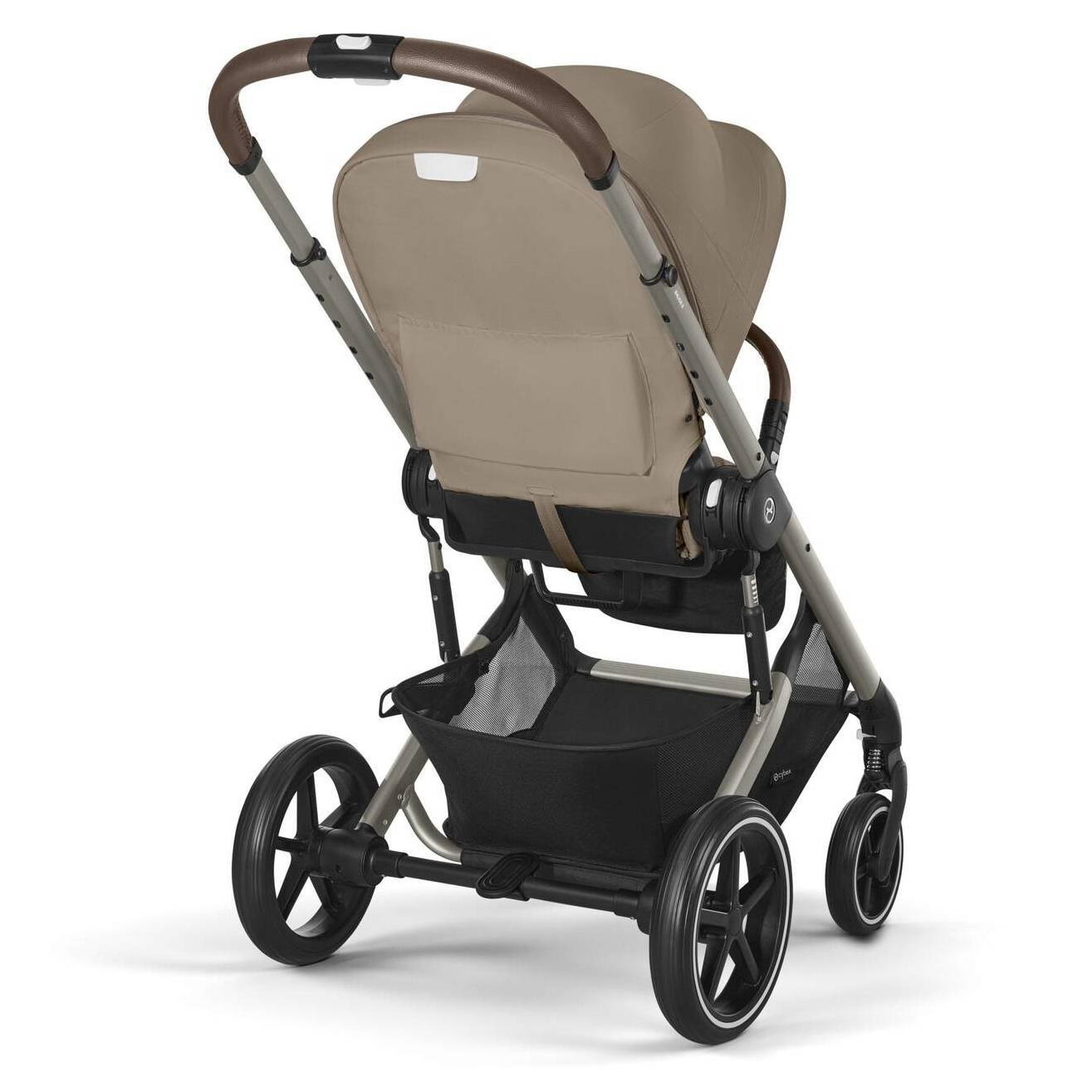 Коляска 2 в 1 Cybex Balios S Lux Beige, бежева прогулянка ручка