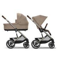 Коляска 2 в 1 Cybex Balios S Lux, бежева дві разом