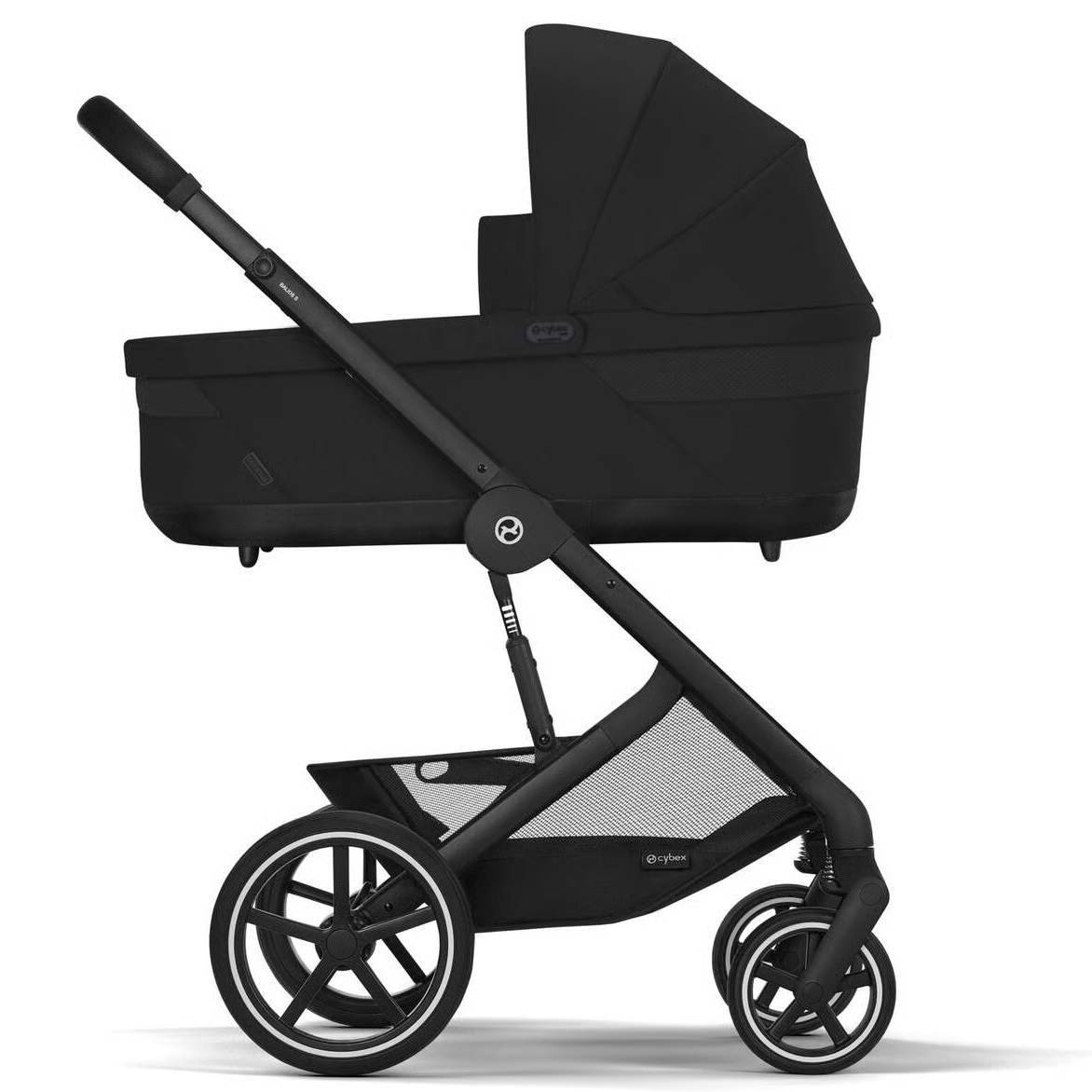 Коляска 2 в 1 Cybex Balios S Lux Black, чорна люлька