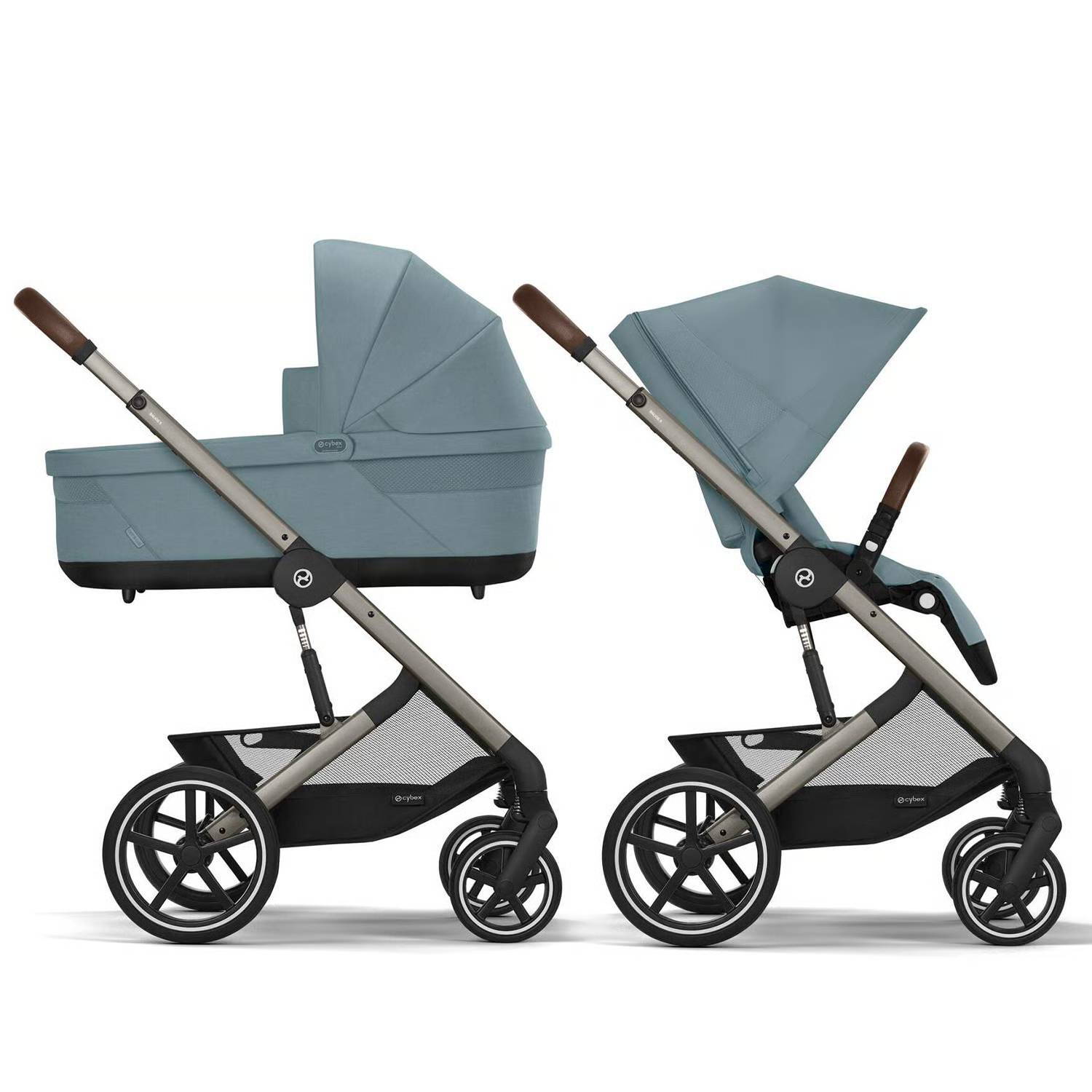 Коляска 2 в 1 Cybex Balios S Lux Blue, синя дві