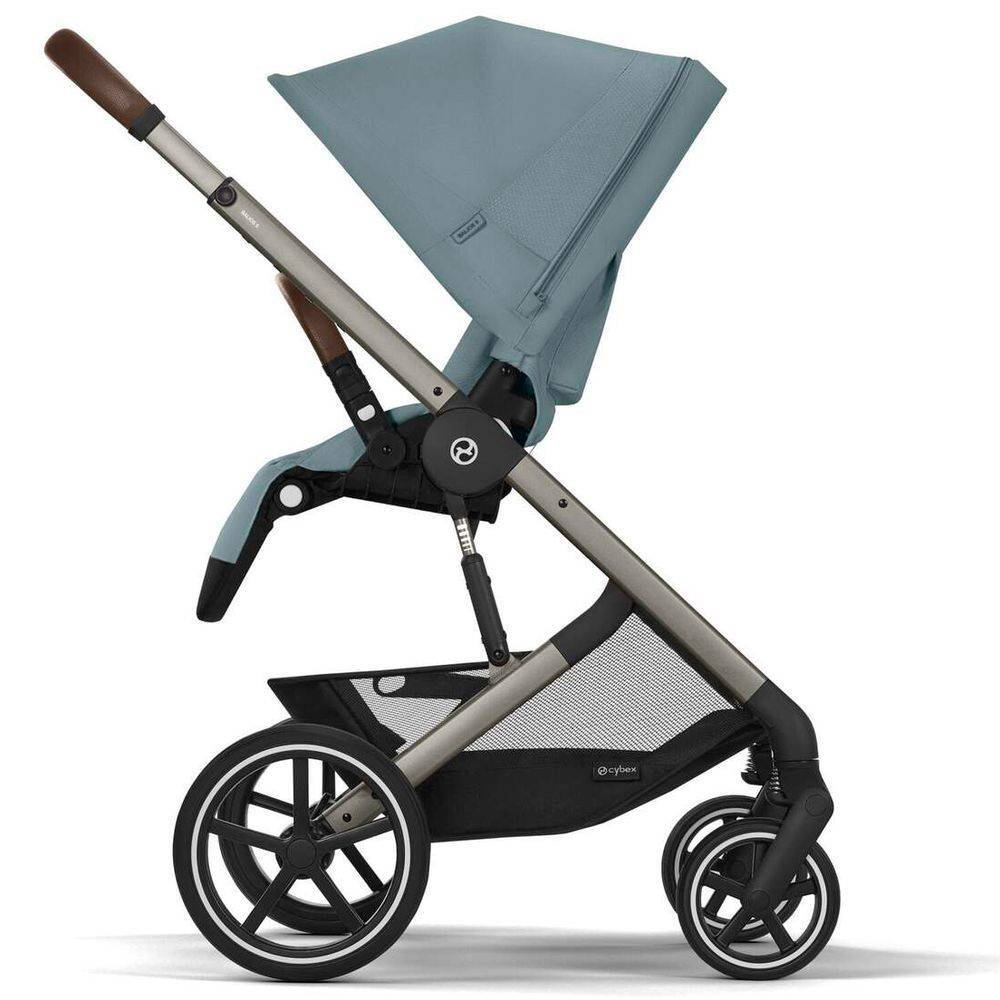 Коляска 2 в 1 Cybex Balios S Lux Blue, синя проти ходу