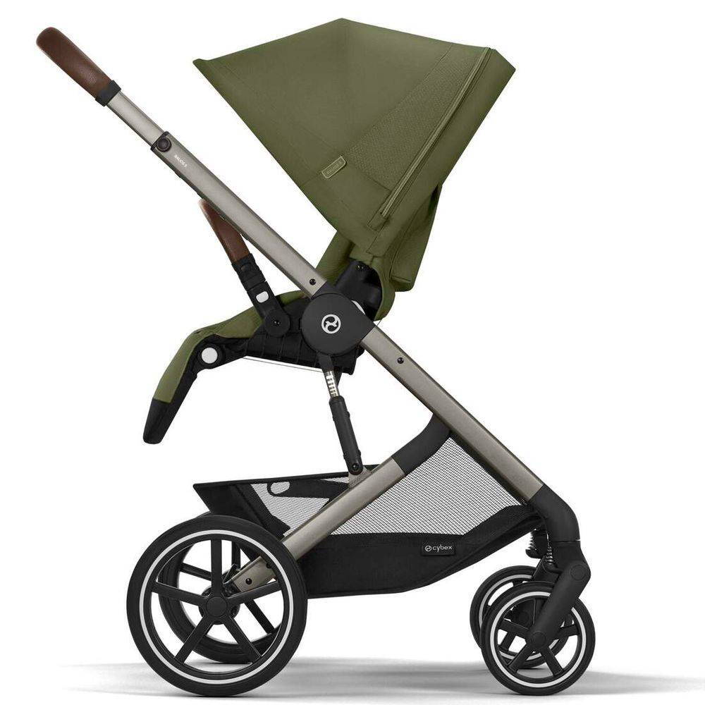 Коляска 2 в 1 Cybex Balios S Lux Green, зелена проти ходу