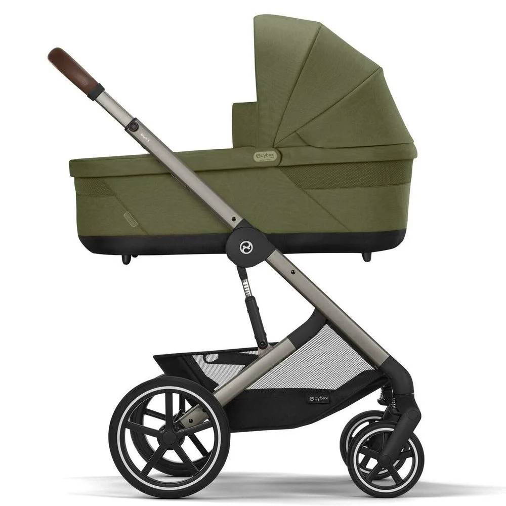 Коляска 2 в 1 Cybex Balios S Lux Green, зелена шасі