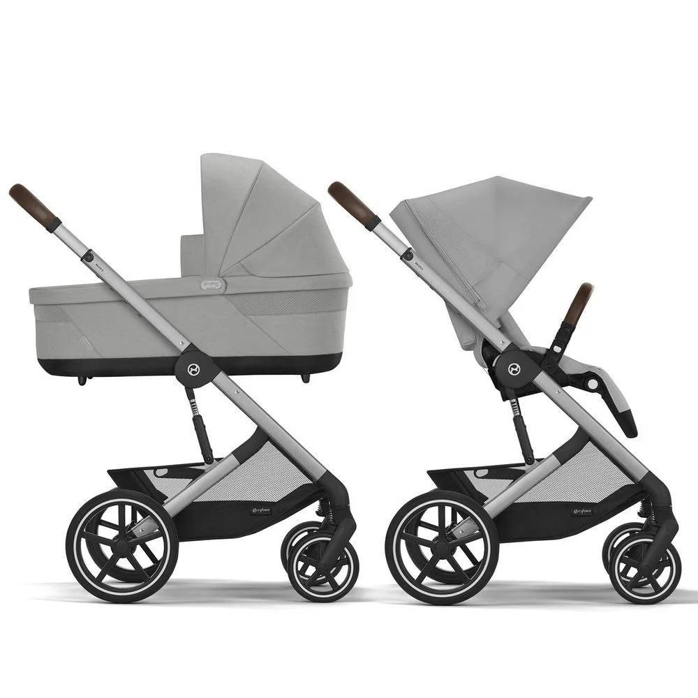 Коляска 2 в 1 Cybex Balios S Lux Grey, сіра дві