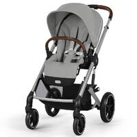 Коляска 2 в 1 Cybex Balios S Lux Grey, серая прогулочная