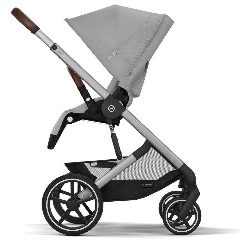 Коляска 2 в 1 Cybex Balios S Lux Grey, сіра проти ходу|