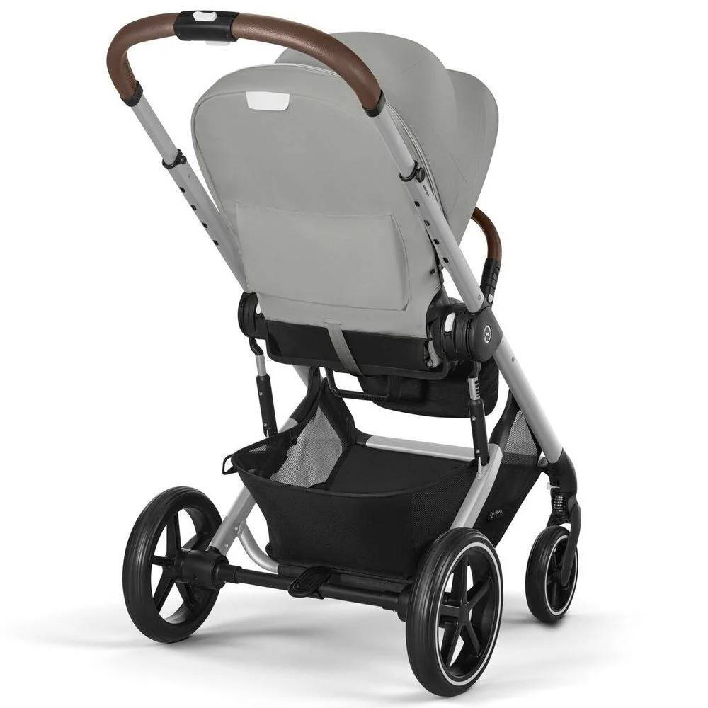 Коляска 2 в 1 Cybex Balios S Lux Grey, сіра ручка|