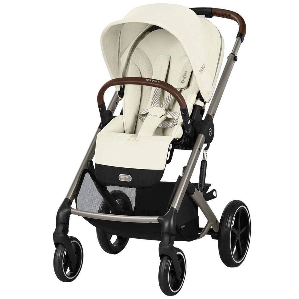 Коляска 2 в 1 Cybex Balios S Lux Seashell Beige, світло-бежева прогулянка