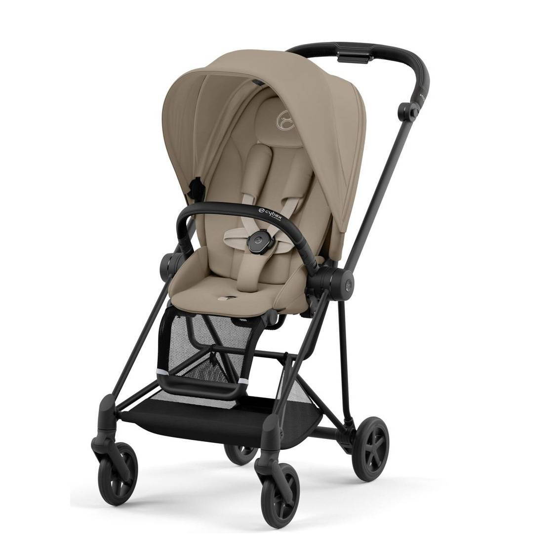Коляска 2 в 1 Cybex Mios Matt Black Beige, бежева прогулянка