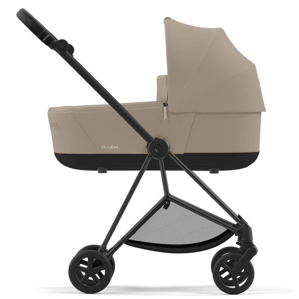 Коляска 2 в 1 Cybex Mios Matt Black Beige, бежева шасі