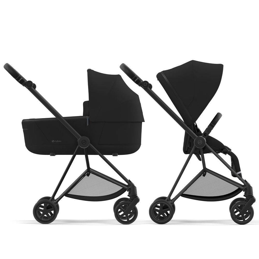 Коляска 2 в 1 Cybex Mios Matt Black, чорна дві