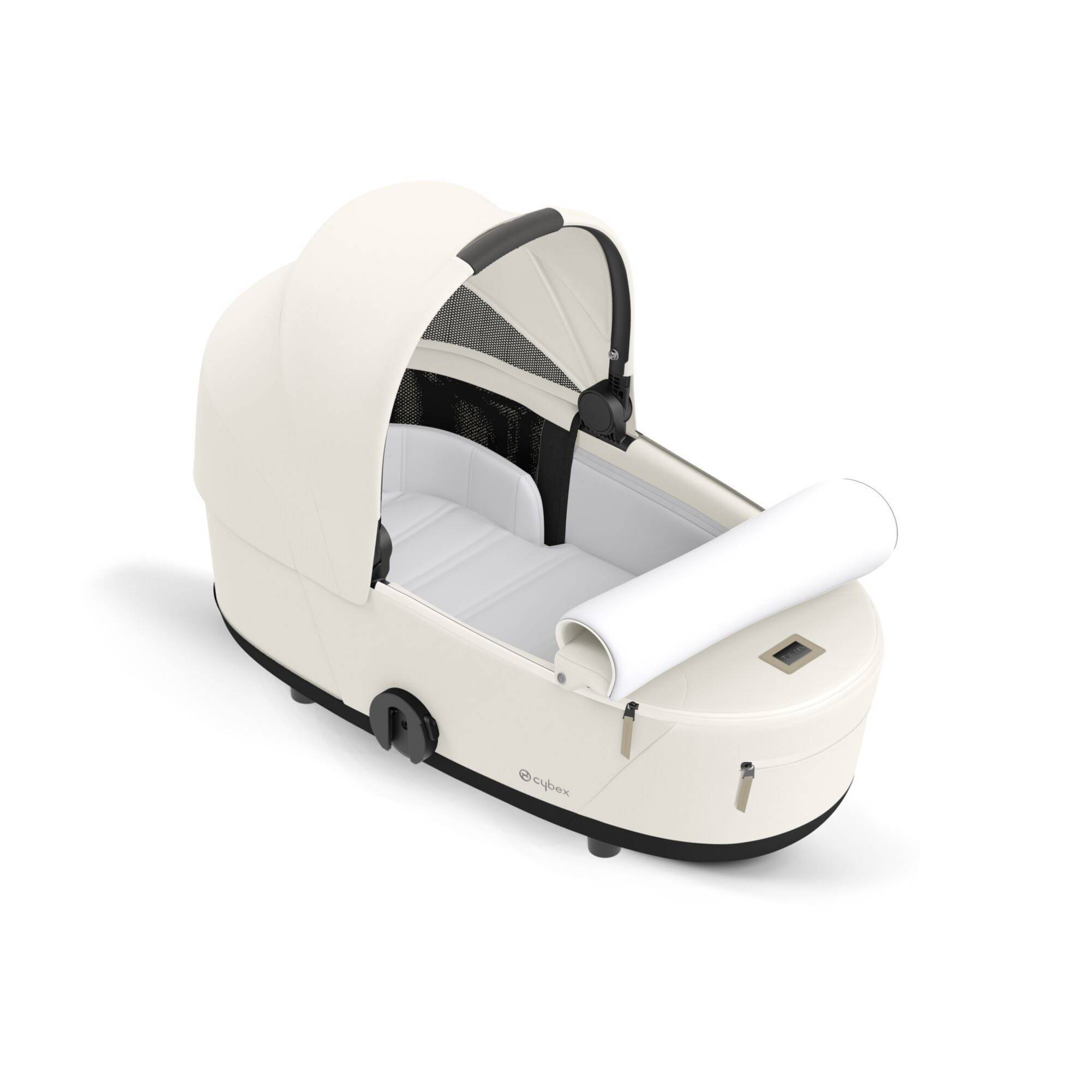 Коляска 2 в 1 Cybex Mios Matt Black White, біла матрац