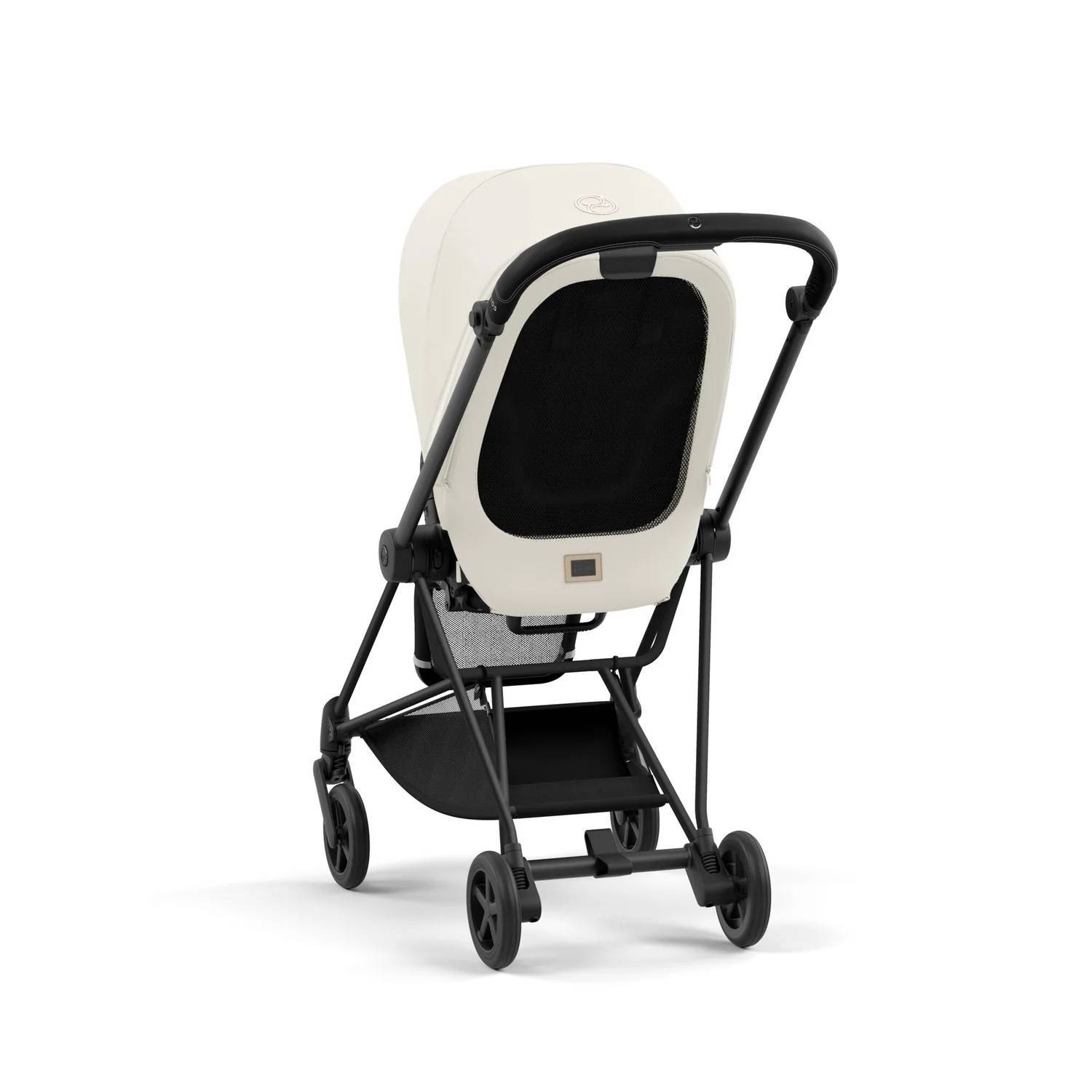 Коляска 2 в 1 Cybex Mios Matt Black White, біла ручка