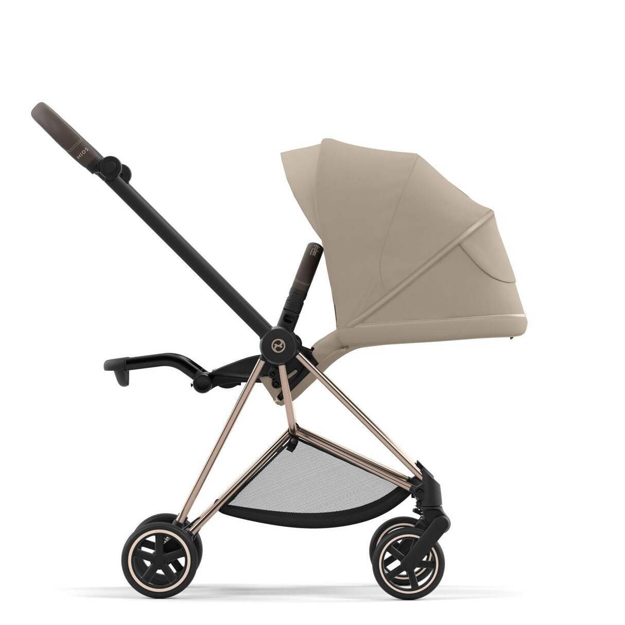 Коляска 2 в 1 Cybex Mios Rose Gold Beige, бежева лежачи