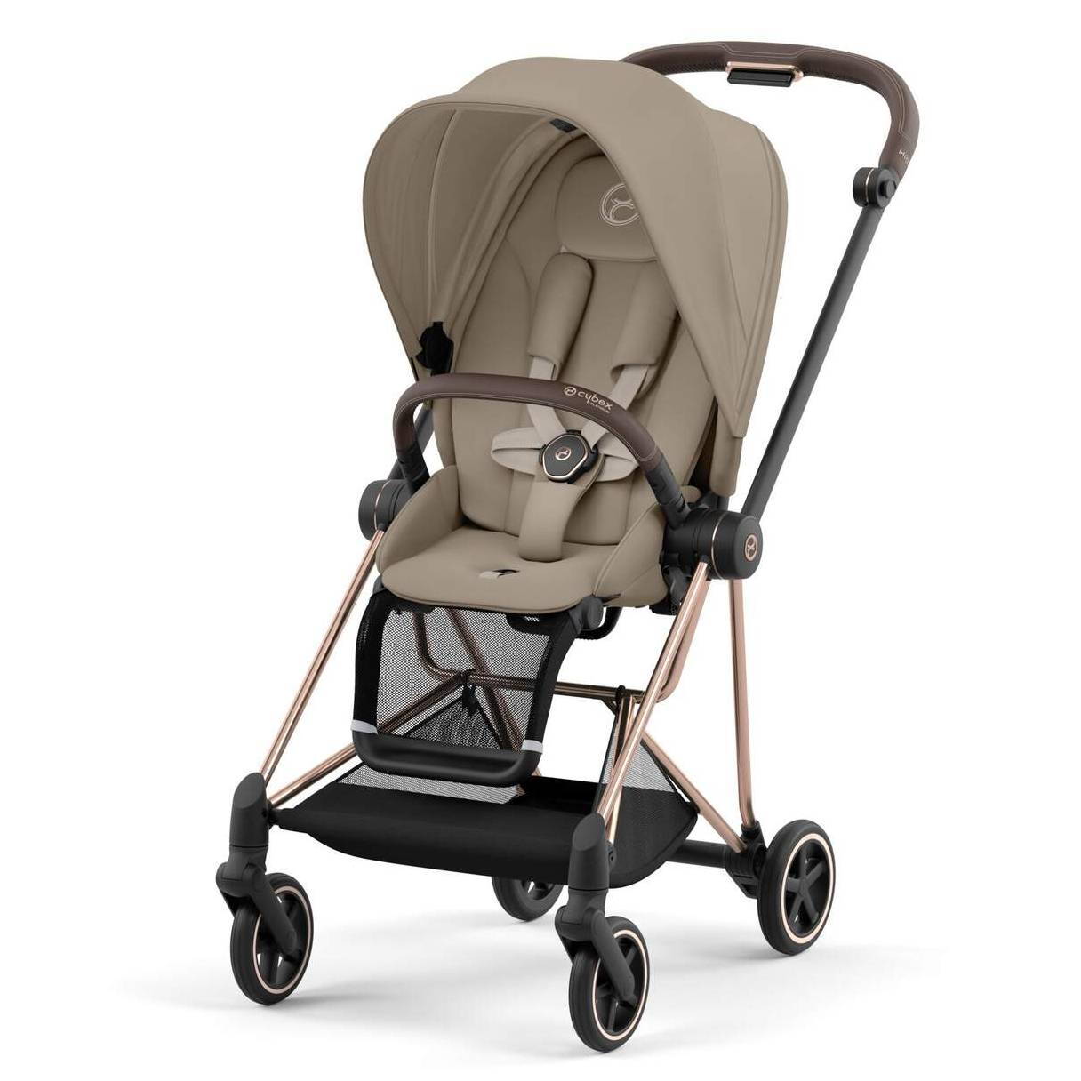 Коляска 2 в 1 Cybex Mios Rose Gold Beige, бежева прогулянка